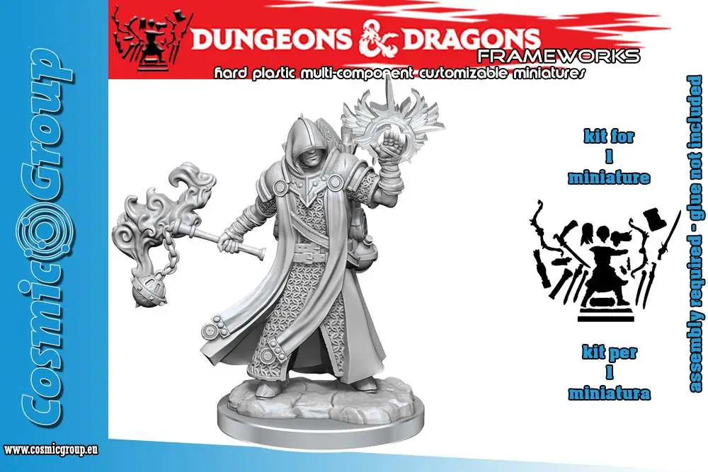 D&d Frameworks Human Cleric Male - Figurine